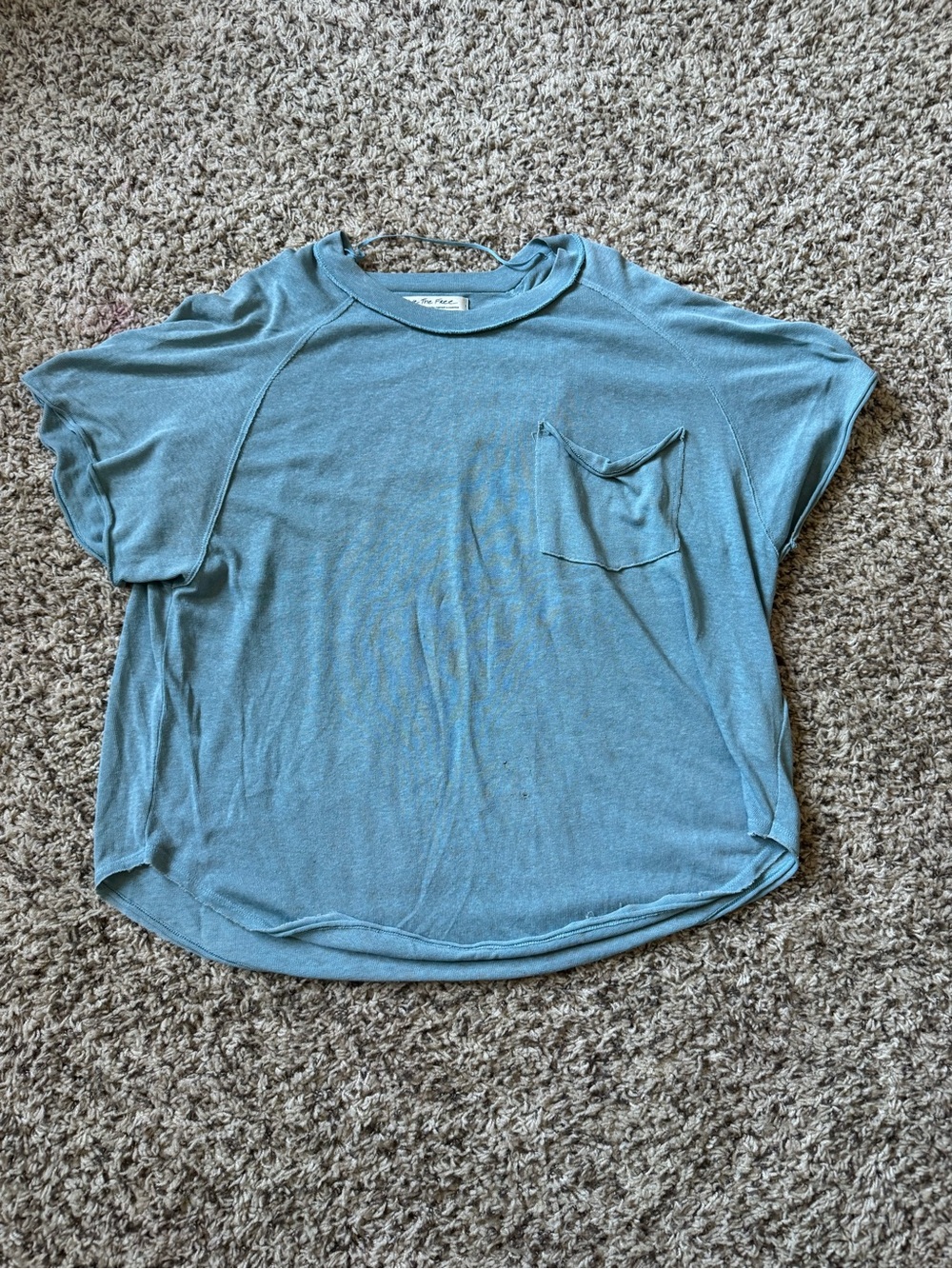 Free People Blue Shirt